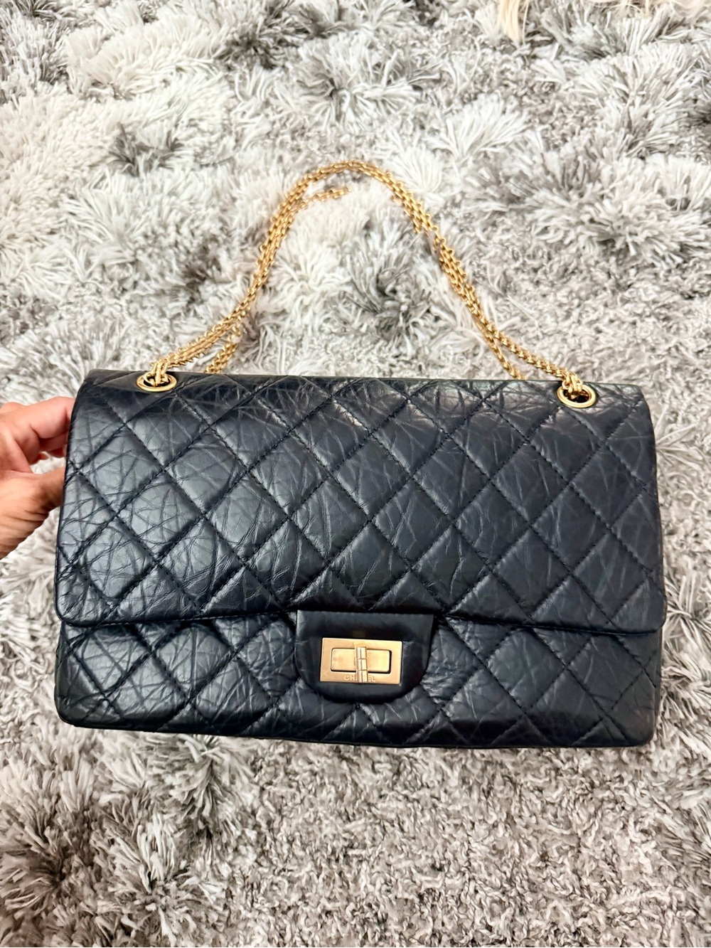 CHANEL 2.55 Reissue 277 Black